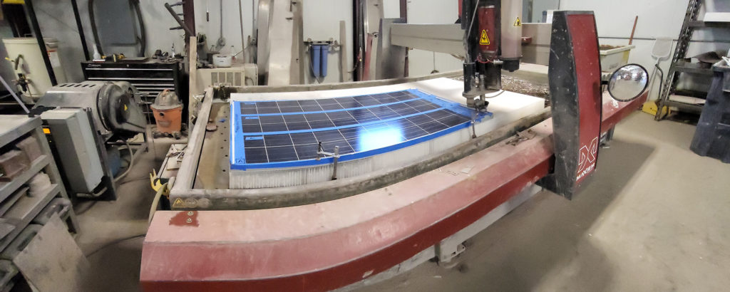 Denver Waterjet solar panel