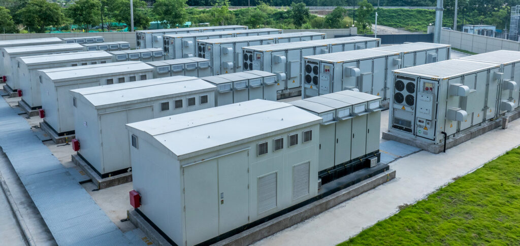 aerial view energy storage power station