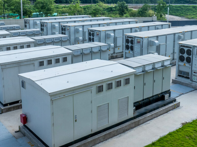 aerial view energy storage power station